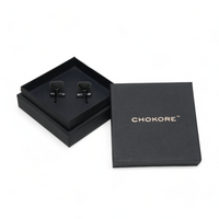 Chokore Chokore Circular Triangle Cufflinks (Black)