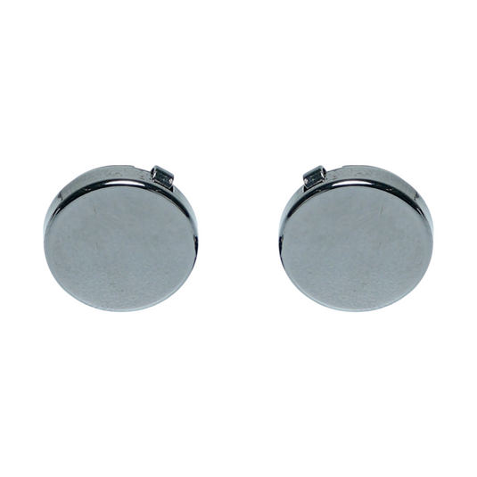 Glossy Black Brass Cuff Buttons – Easy-Fit Elegant Wear