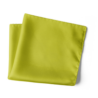 Chokore Chokore Olive Green Silk Pocket Square - Solid Range