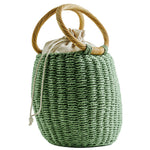 Chokore Chokore Straw Pot-shaped Bag (Green) 