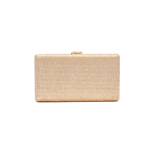 Chokore Chokore Shimmery Leaf Clutch/Handbag (Champagne) 