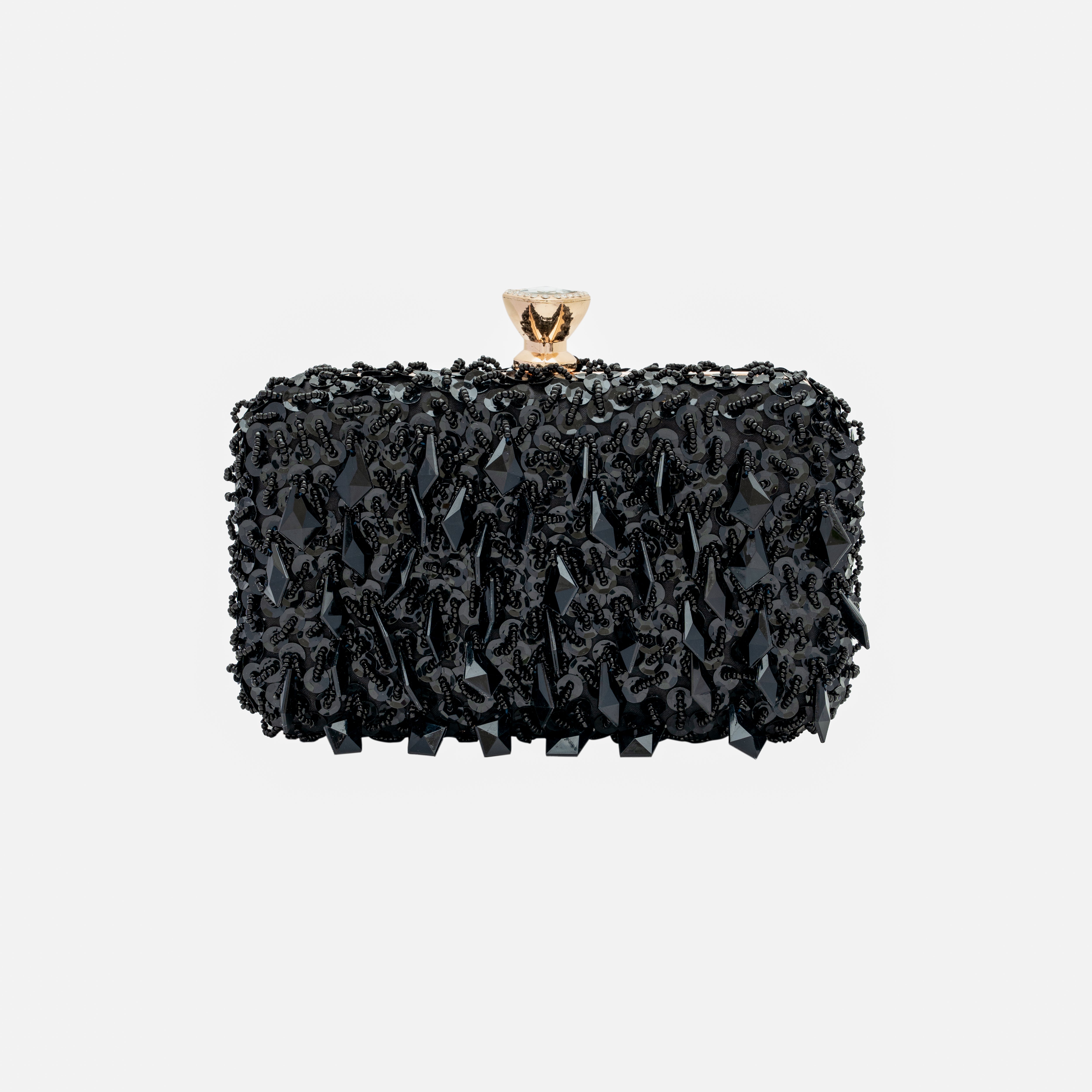 chokore Chokore Embellished Evening Clutch/Handbag (Black)