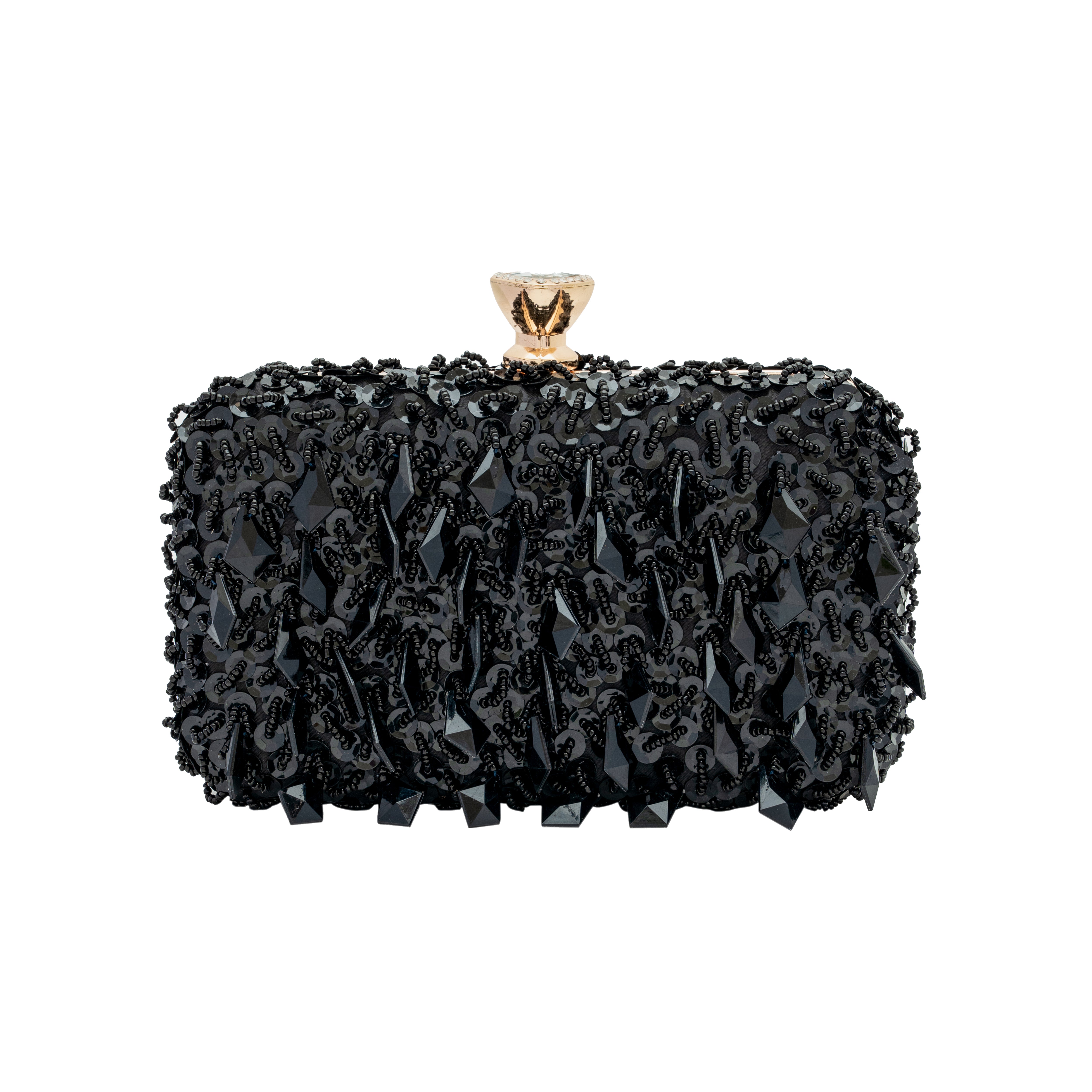 chokore Chokore Embellished Evening Clutch/Handbag (Black)