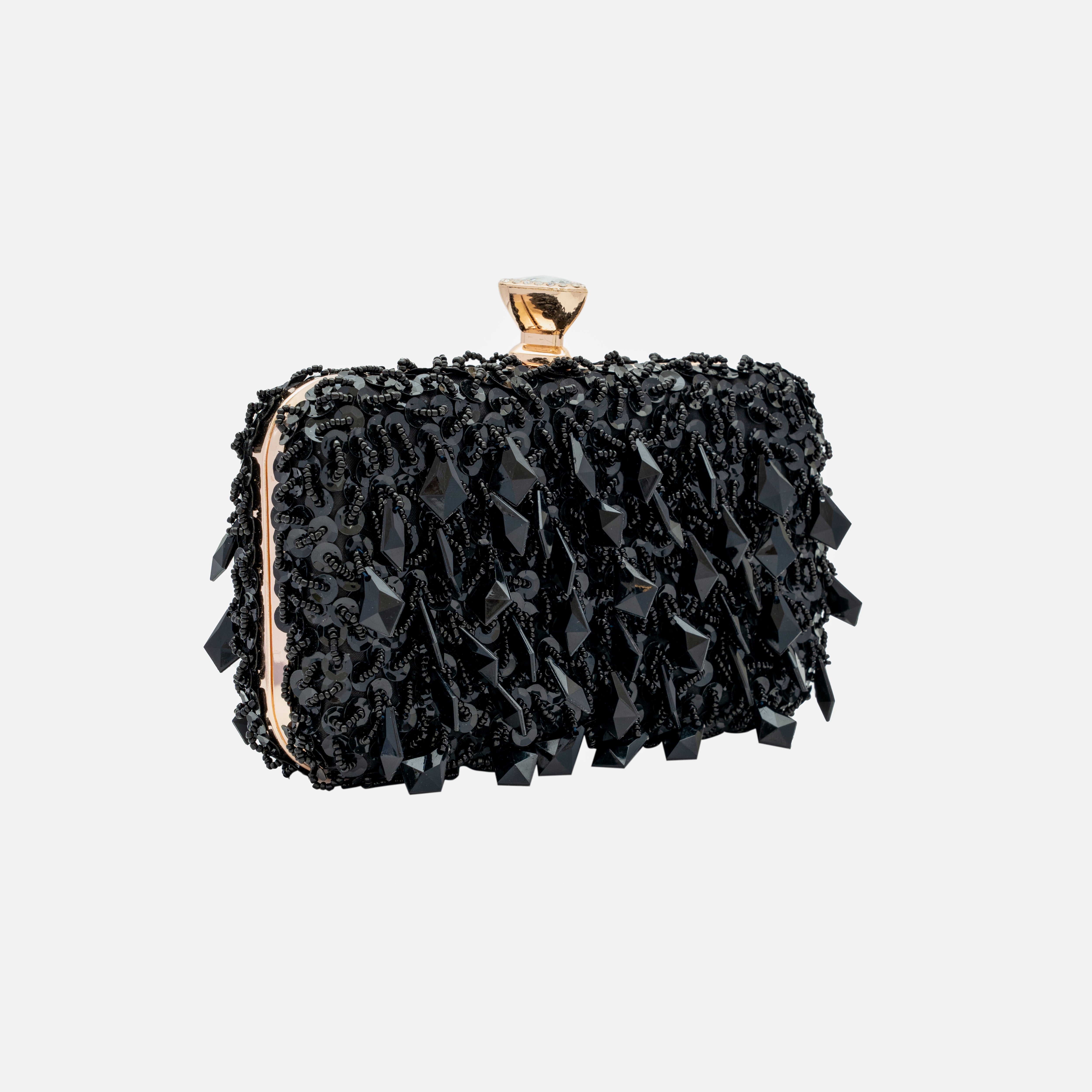 chokore Chokore Embellished Evening Clutch/Handbag (Black)