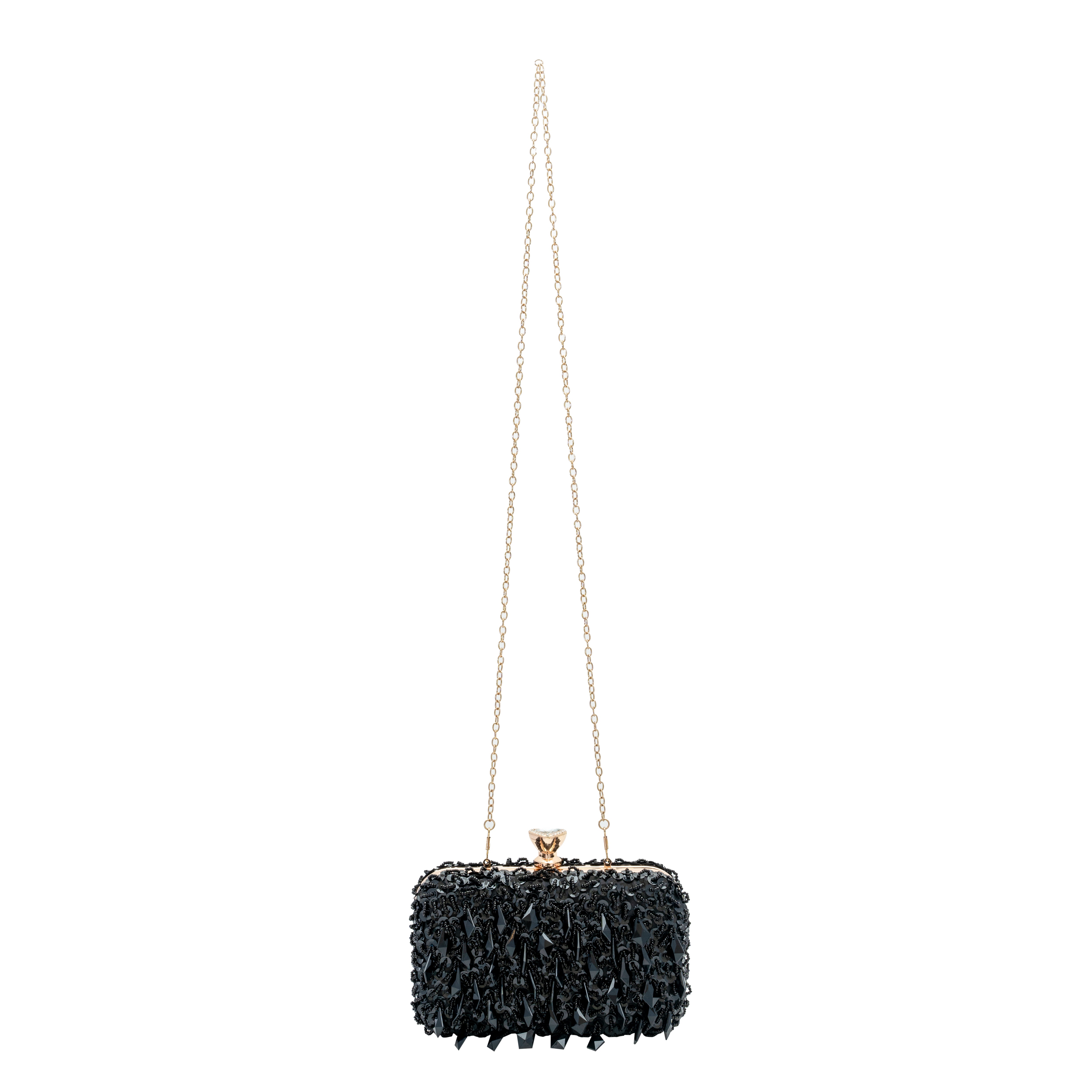 chokore Chokore Embellished Evening Clutch/Handbag (Black)