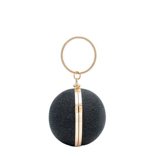 Chokore Chokore Spherical Rhinestone Crossbody Bag (Black) 