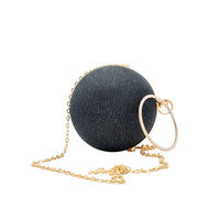 Chokore Chokore Spherical Rhinestone Crossbody Bag (Black)
