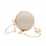 Chokore Chokore Spherical Rhinestone Crossbody Bag (Golden) 