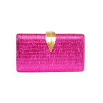 Chokore  Chokore Shimmery Leaf Clutch/Handbag (Pink)