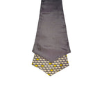 Chokore Chokore Gray & White Elephant Silk Cravat 
