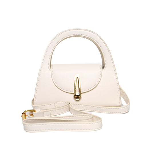 Chokore Sensational Handbag with Retro Lock (White)