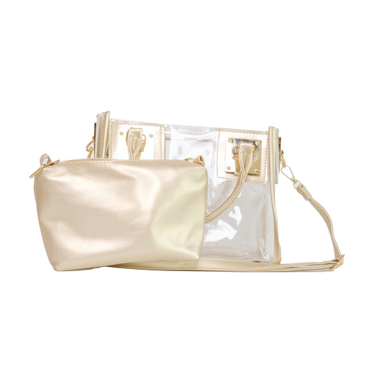 Chokore Chokore Clear Handbag, Set of 2 (Gold) 