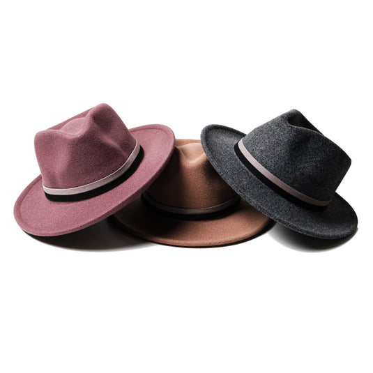 Chokore Vintage Fedora Hat (Purple)