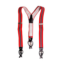 Chokore Chokore Y-shaped Convertible Suspenders (Navy Blue & Red)