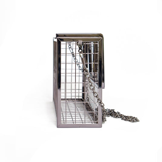 Chokore Chokore Metallic Cage Handbag (Metallic Black) 