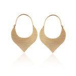 Chokore  Textured Statement Earrings, Gold plated. Handmade