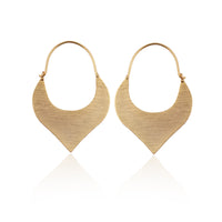 Chokore Textured Statement Earrings, Gold plated. Handmade