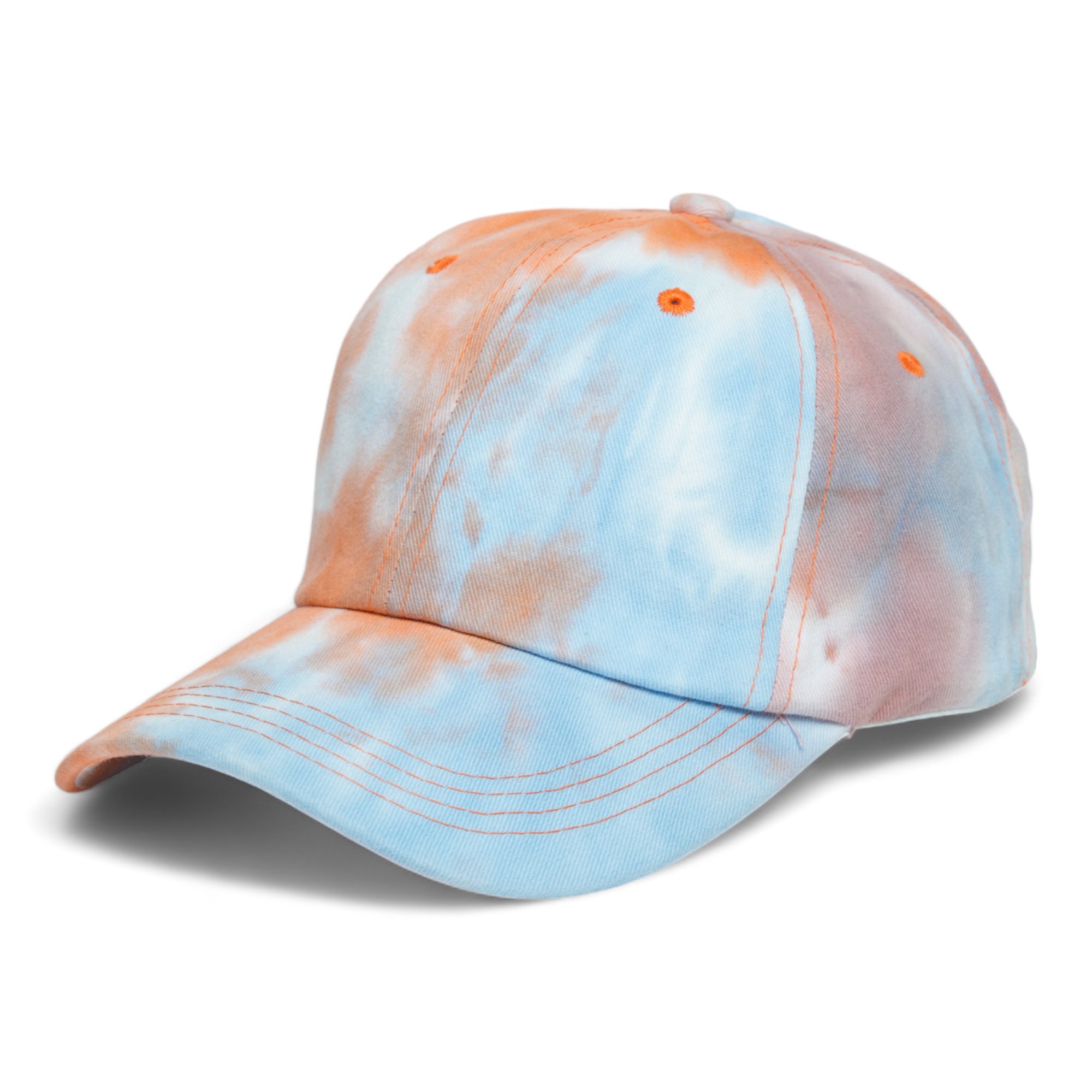 chokore Chokore Pastel Tie-Dye Cotton Baseball Cap (Orange)