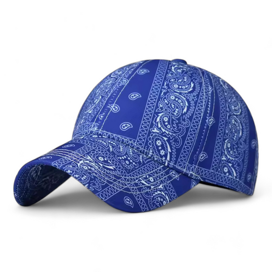 Chokore Chokore Paisley Print Baseball Cap (Navy Blue) 