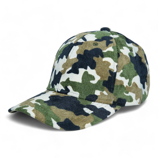 Chokore Camouflage Corduroy Cap (White)