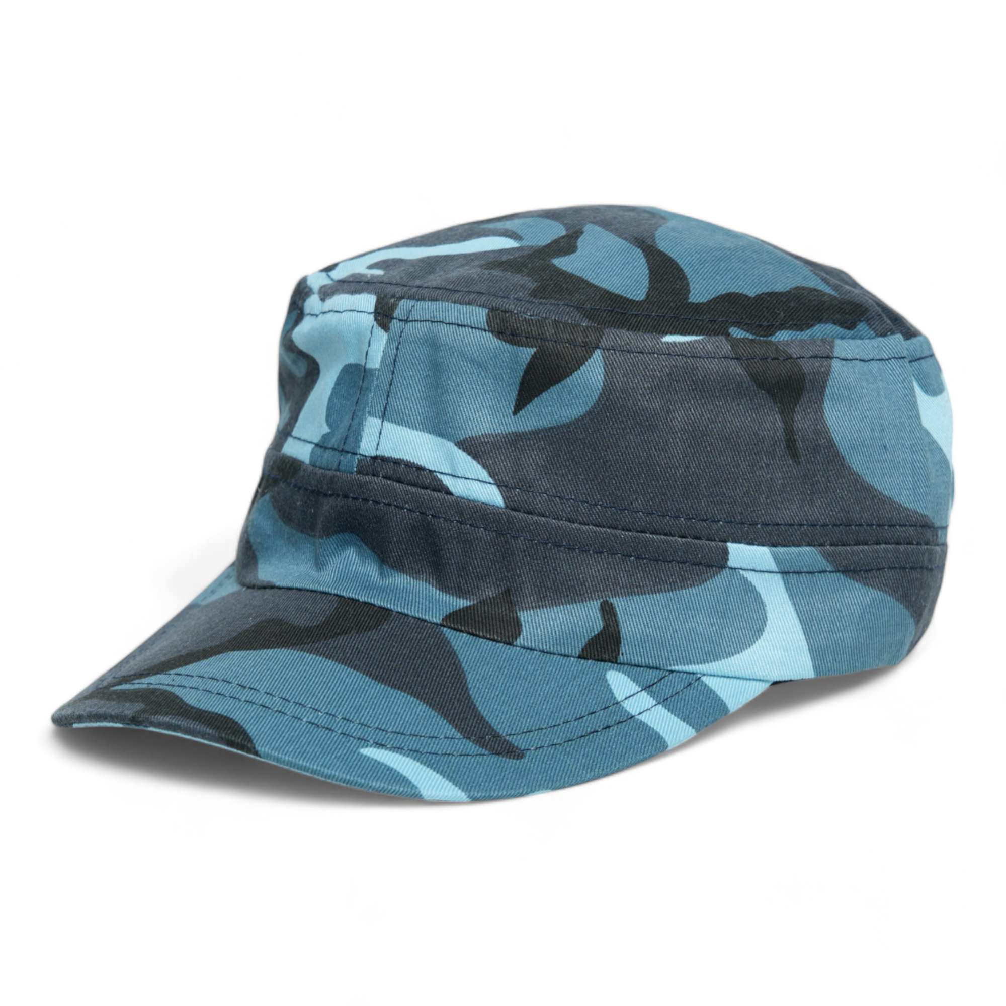 Chokore Camouflage Flat Top Cap (Blue)
