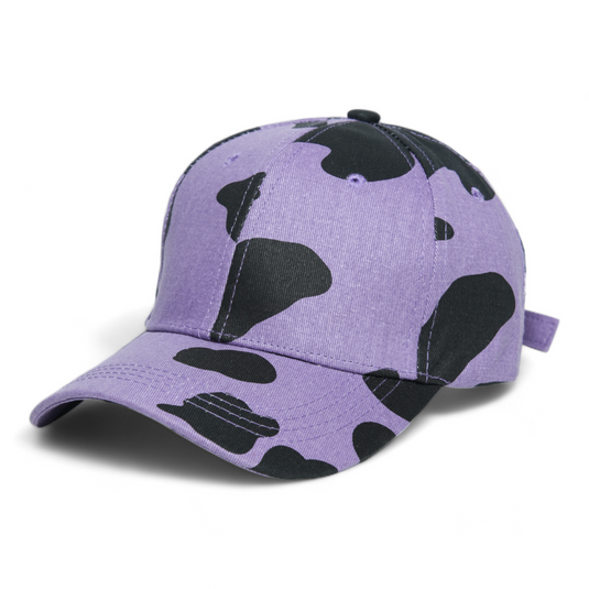 Chokore Chokore Cow Print Baseball Cap (Purple) 