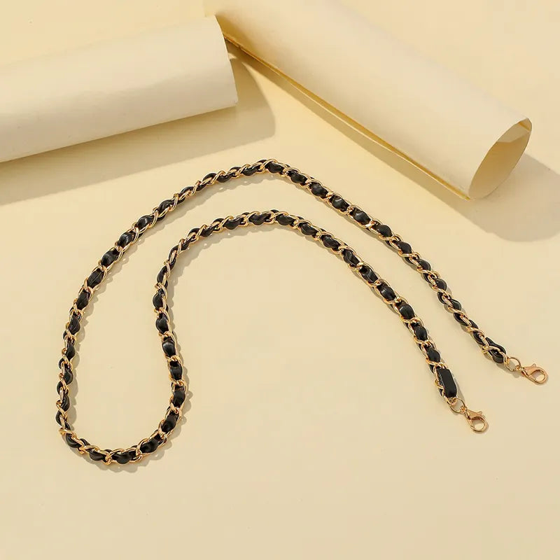 Chokore Braided Glass Chain (Black & Gold)