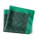 Chokore  Chokore Sea Green and Blue Silk Pocket Square from Indian at Heart collection
