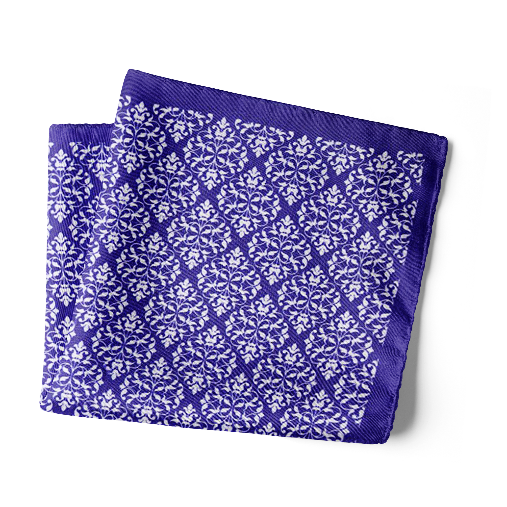 Chokore Blue & White Silk Pocket Squares from Indian at Heart collection
