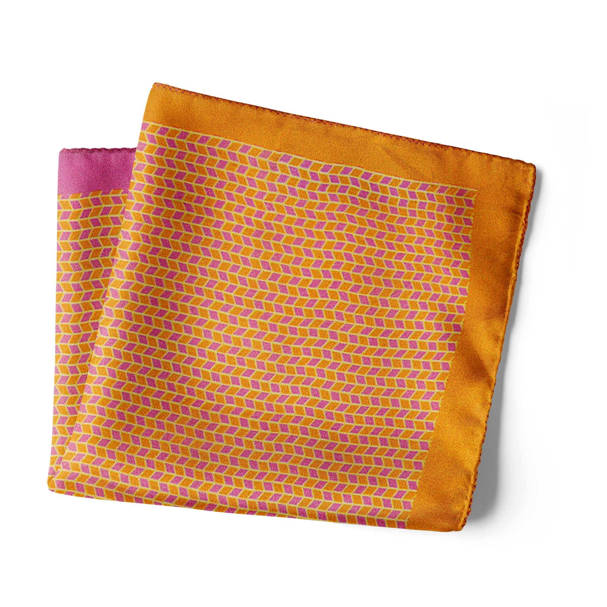Chokore 2-in-1 Gold & Purple Silk Pocket Square - Indian At Heart line