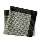 Chokore Chokore Gray Striped Silk Necktie - Plaids Range Chokore Black and White Silk Pocket Square -Indian At Heart line