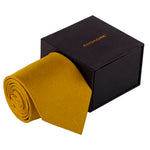 Chokore Chokore Printed Pure Silk Pocket Square Chokore Yellow Silk Tie - Solids range