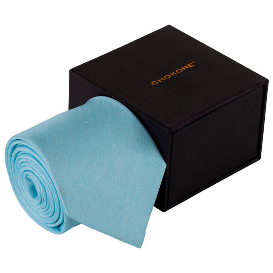Chokore Light Blue Silk Necktie - Solids Collection