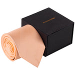 Chokore Chokore 2-in-1 Pink & Light Blue Silk Pocket Square Chokore Peach Silk Tie - Solids range