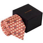 Chokore Chokore Red Satin Silk pocket square from the Indian at Heart Collection Chokore Pink Silk Tie - Wildlife range