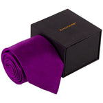 Chokore Chokore Black and White Silk Pocket Square -Indian At Heart line Chokore Purple Silk Tie - Solid line