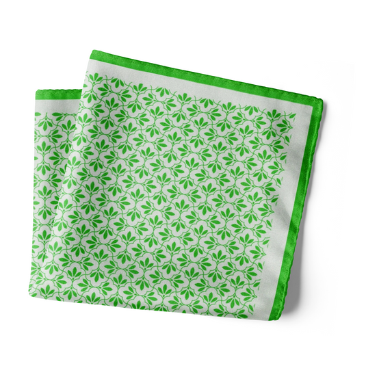 Jaali Good (Green) - Pocket Square