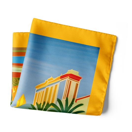 Las Vegas Pocket Square - Chokore Arte