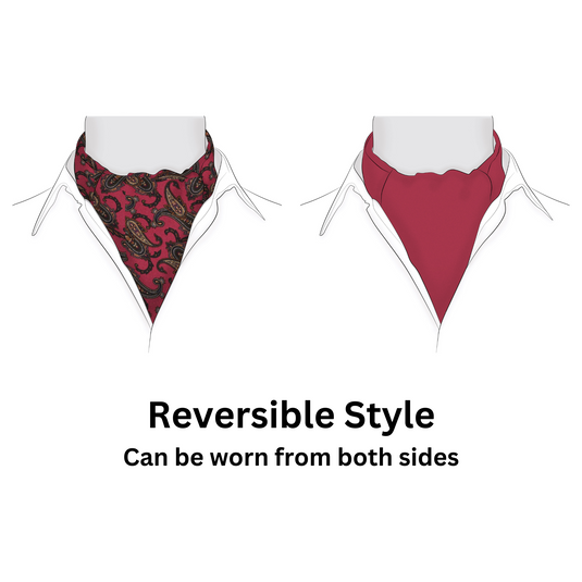 Chokore Marsela & Blue Silk Reversible Cravat