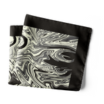 Chokore Chokore Black & Off-White Silk Pocket Square from the Marble Design range 