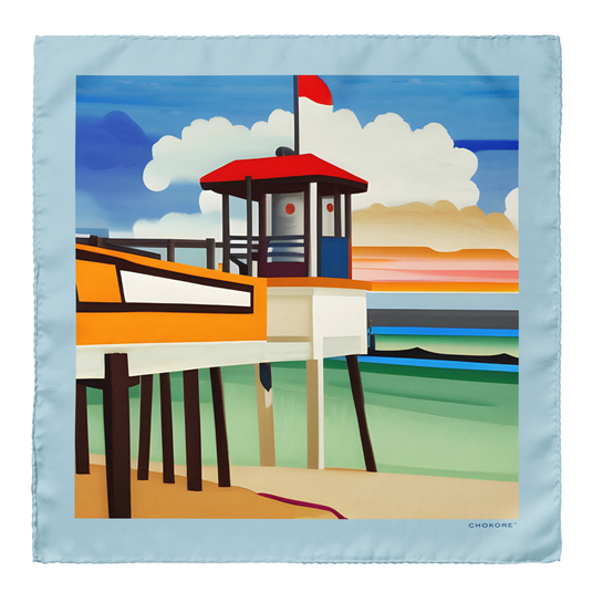 Miami Beach Pocket Square - Chokore Arte