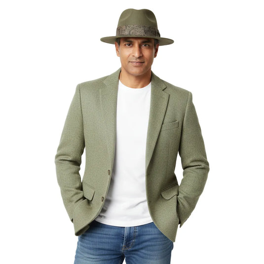 Chokore Classic Grove Fedora Hat (Forest Green)