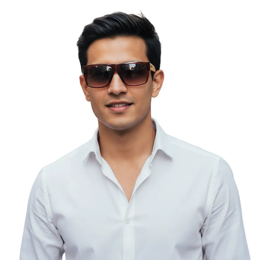 Chokore Iconic Wayfarer Sunglasses (Wood & Brown)