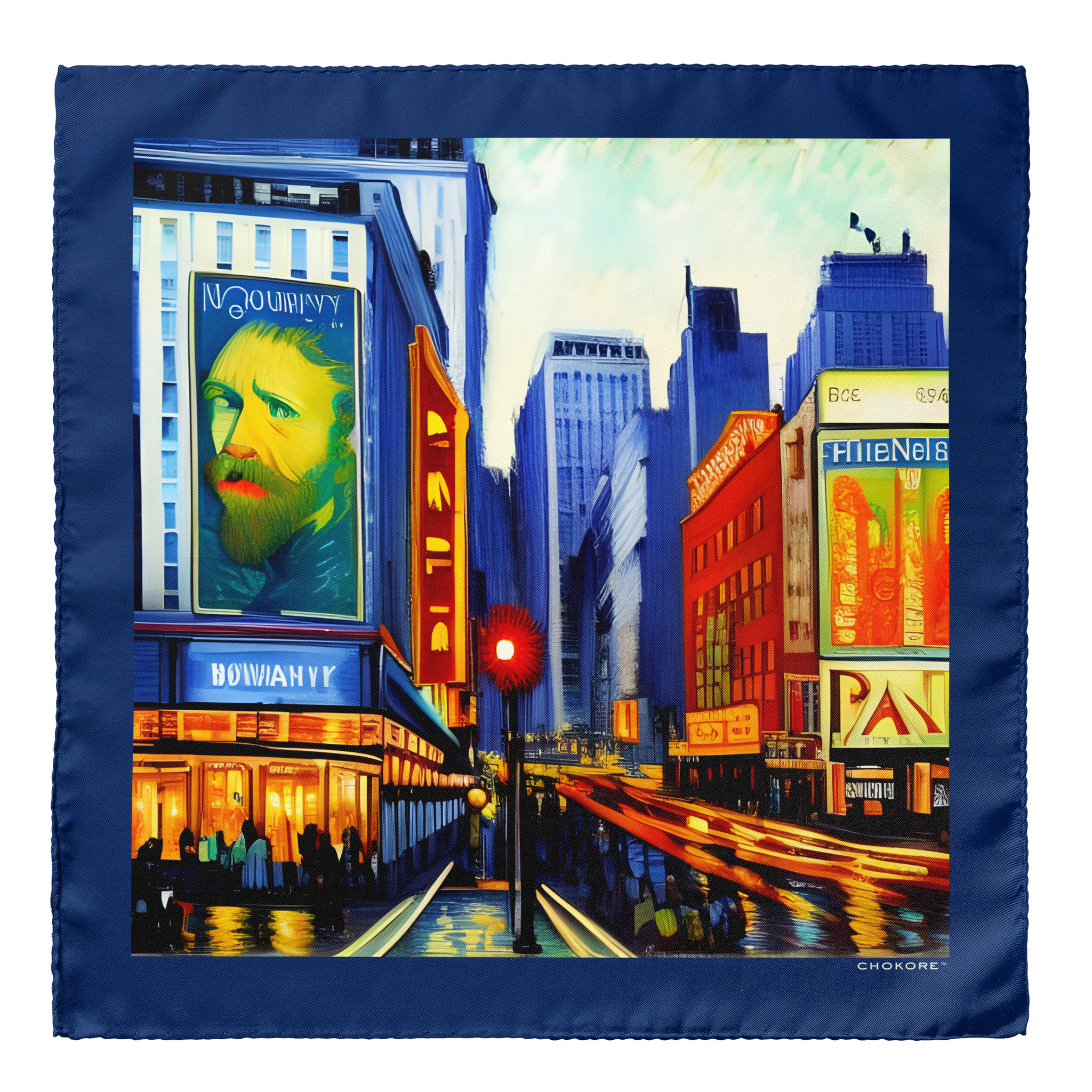 Broadway, New York Pocket Square - Chokore Arte