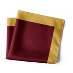 Chokore Chokore Repp Tie (Tan) Necktie Chokore Burgundy & Mustard Silk Pocket Square - Solids Range