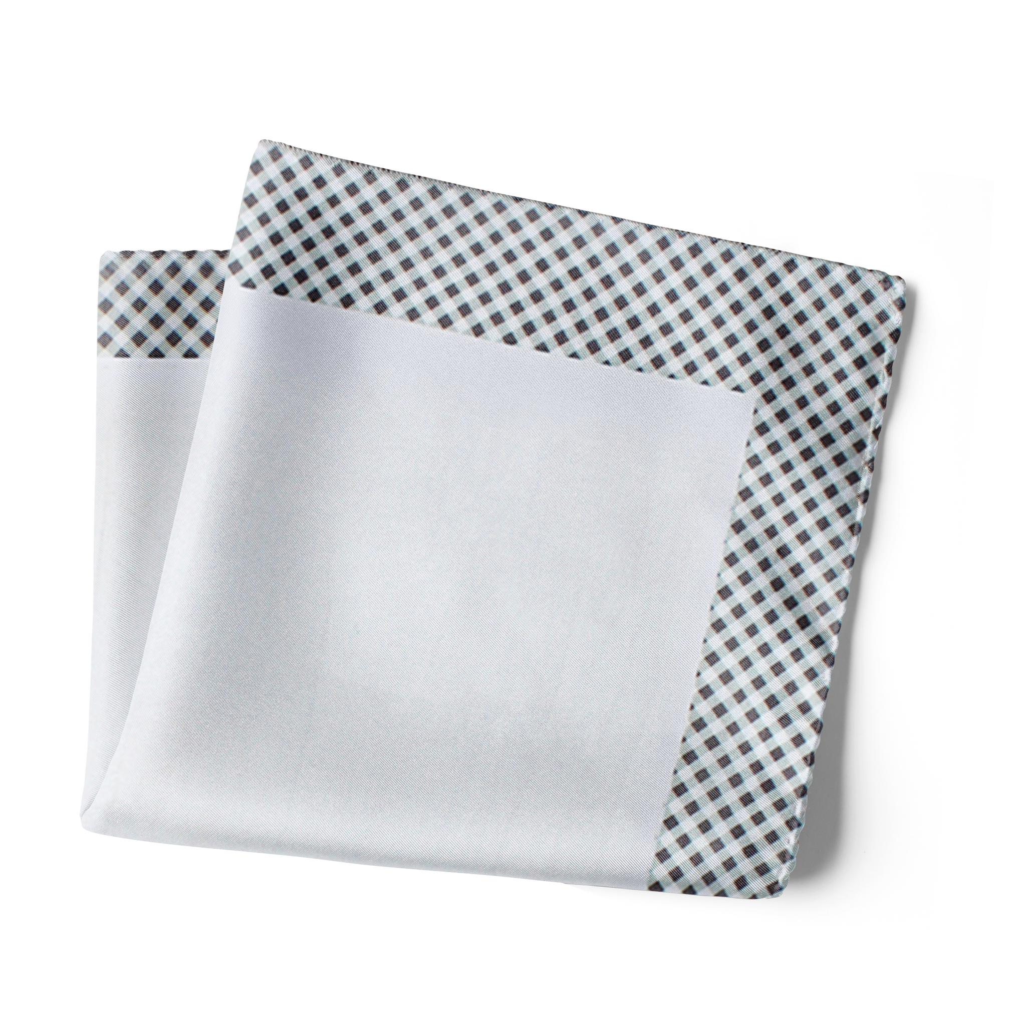 CHOKORE Checkered Pure Silk Pocket Square