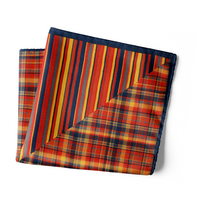 Chokore Chokore Pocket square Two-in-One red yellow from the Plaids line