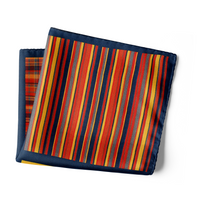 Chokore Chokore Four-in-One Red & Yellow Silk Pocket Square from the Plaids Line