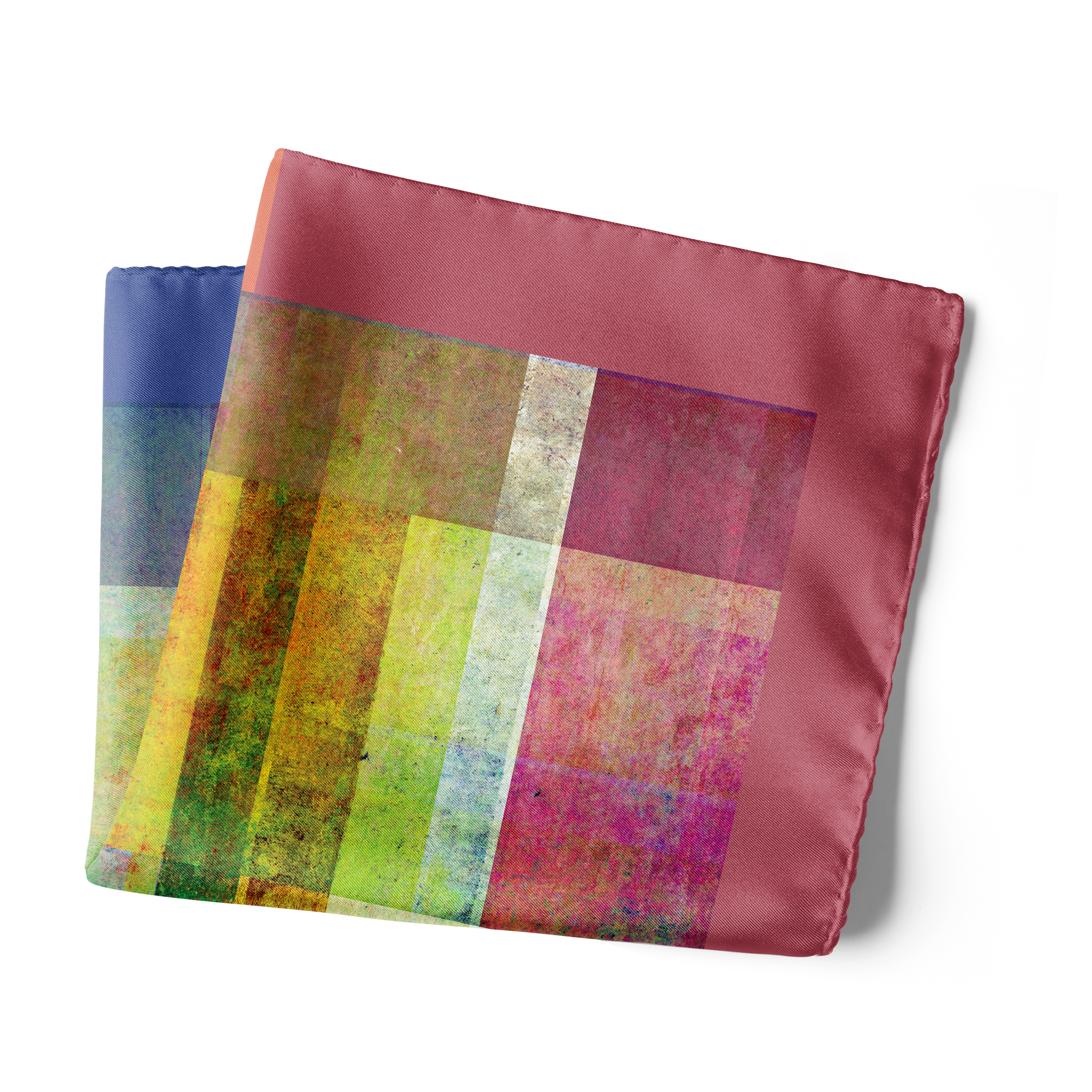 Chokore Multicolor Silk Pocket Square from the Plaids Line