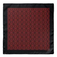 Chokore Chokore Red Satin Silk pocket square from the Indian at Heart Collection
